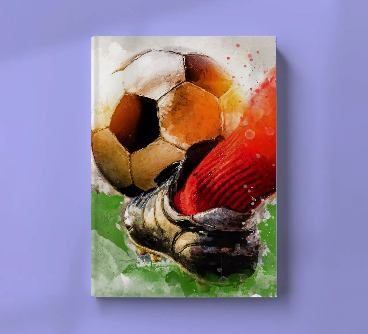 Giocatore di calcio sport art 6 diario da Justyna Jaszke JBJart