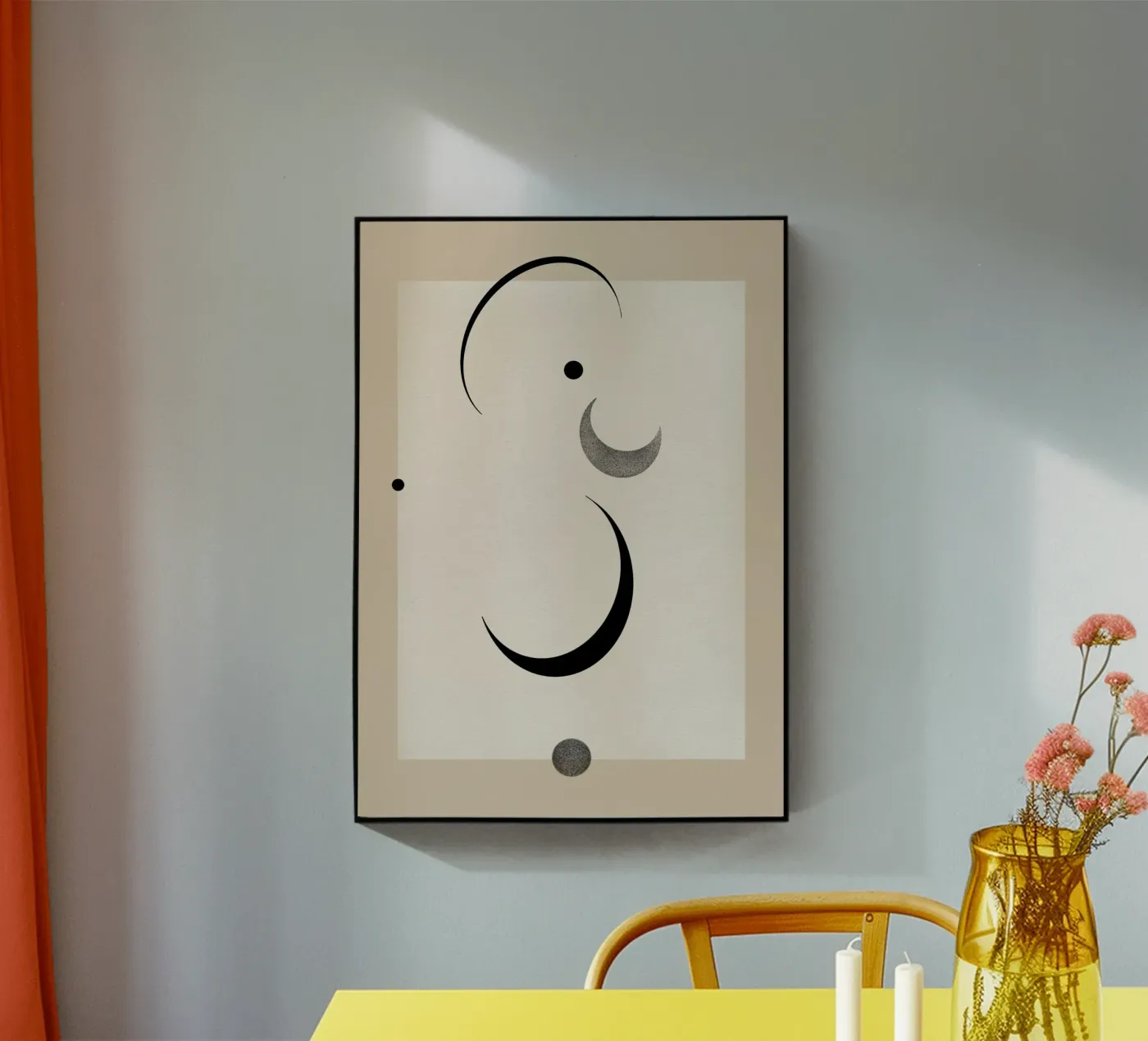 Falling Moon Acryl-Glas von Filiz Sieben