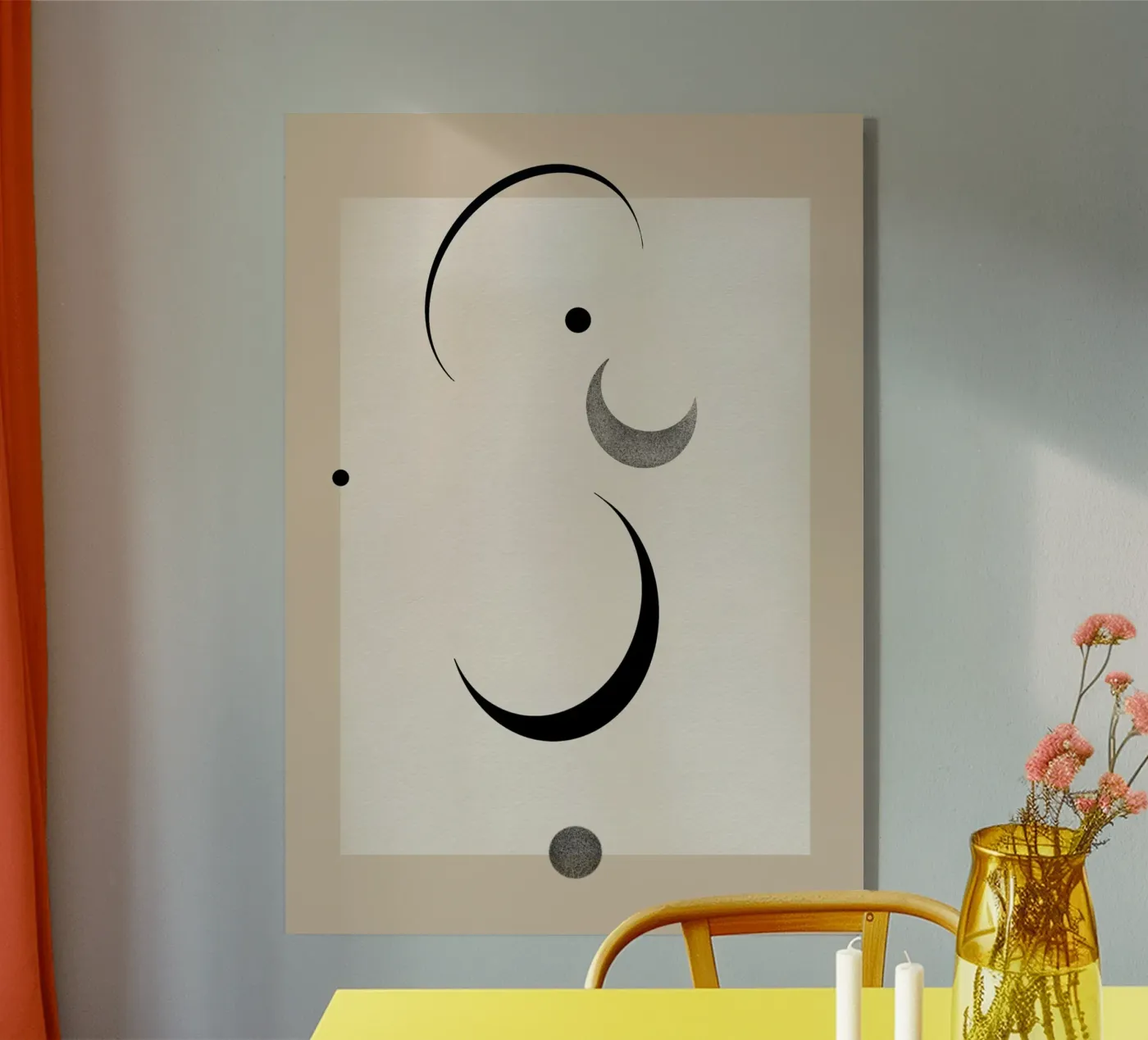 Falling Moon Acryl-Glas von Filiz Sieben