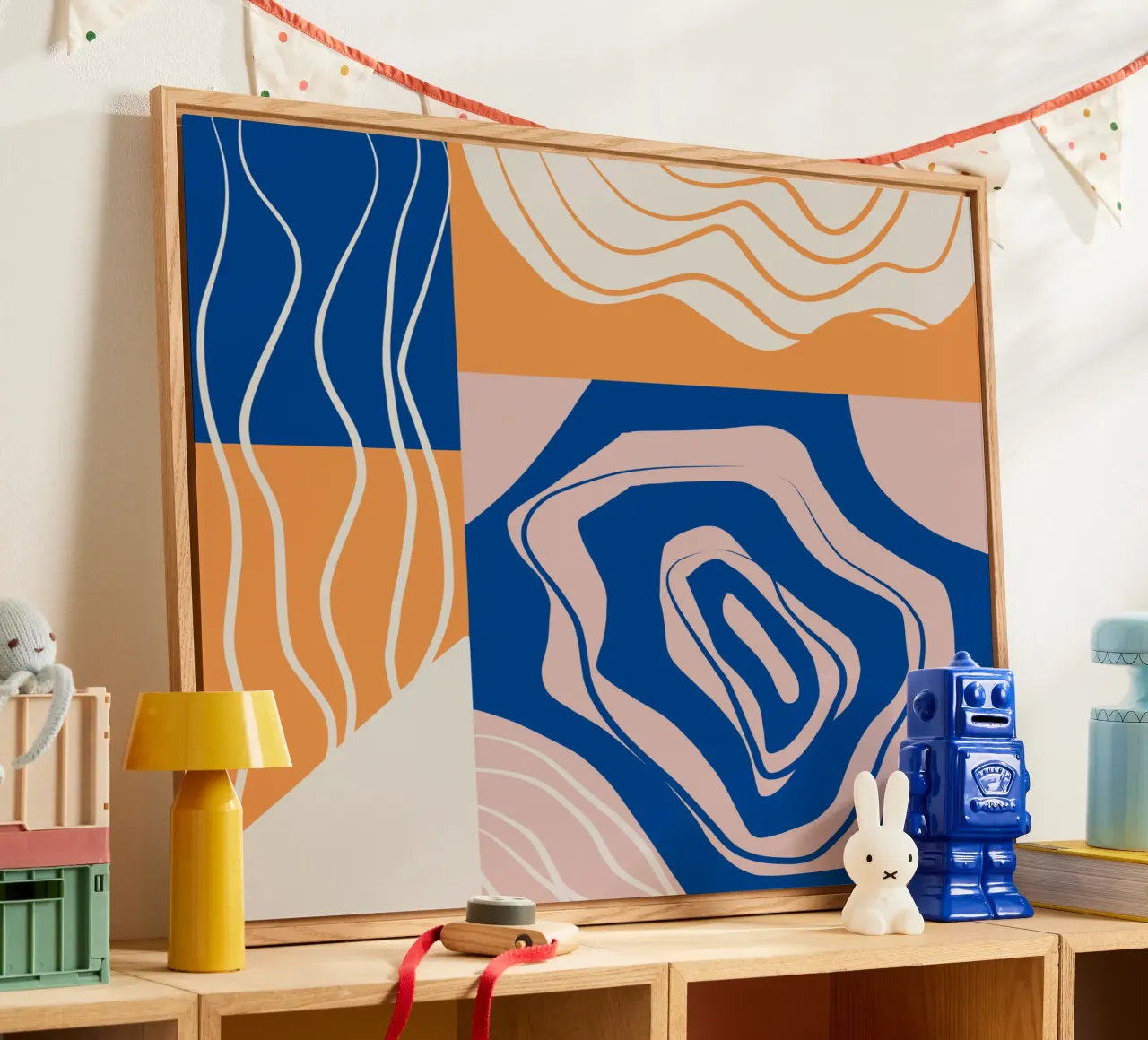 Collage abstrait plexiglas de Little Dean