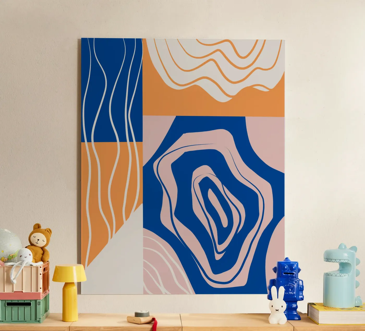 Abstraction collage plexiglas de Little Dean