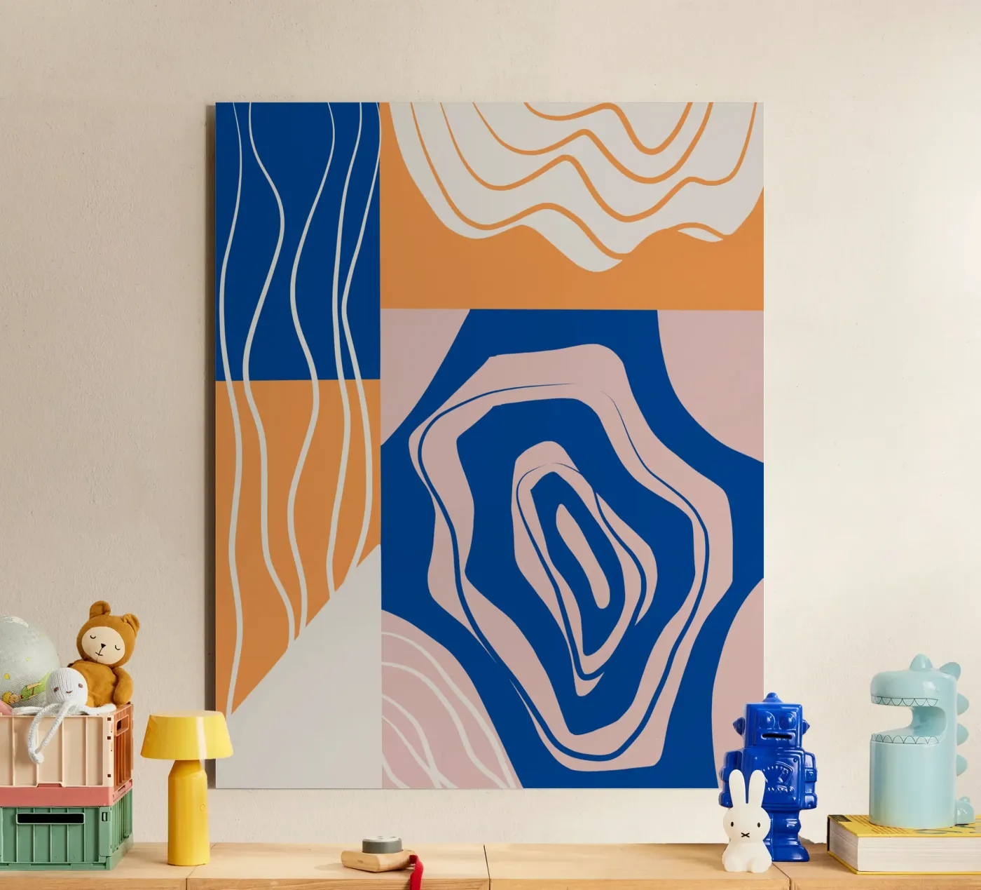 Abstraction collage forex plate by Little Dean