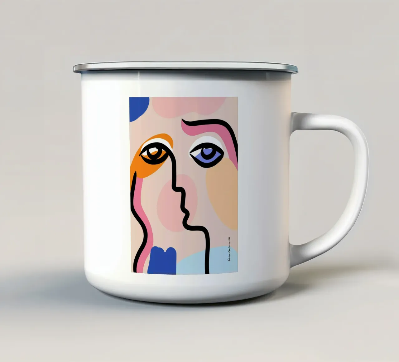Color Love tazza in smalto da Mike Leymi