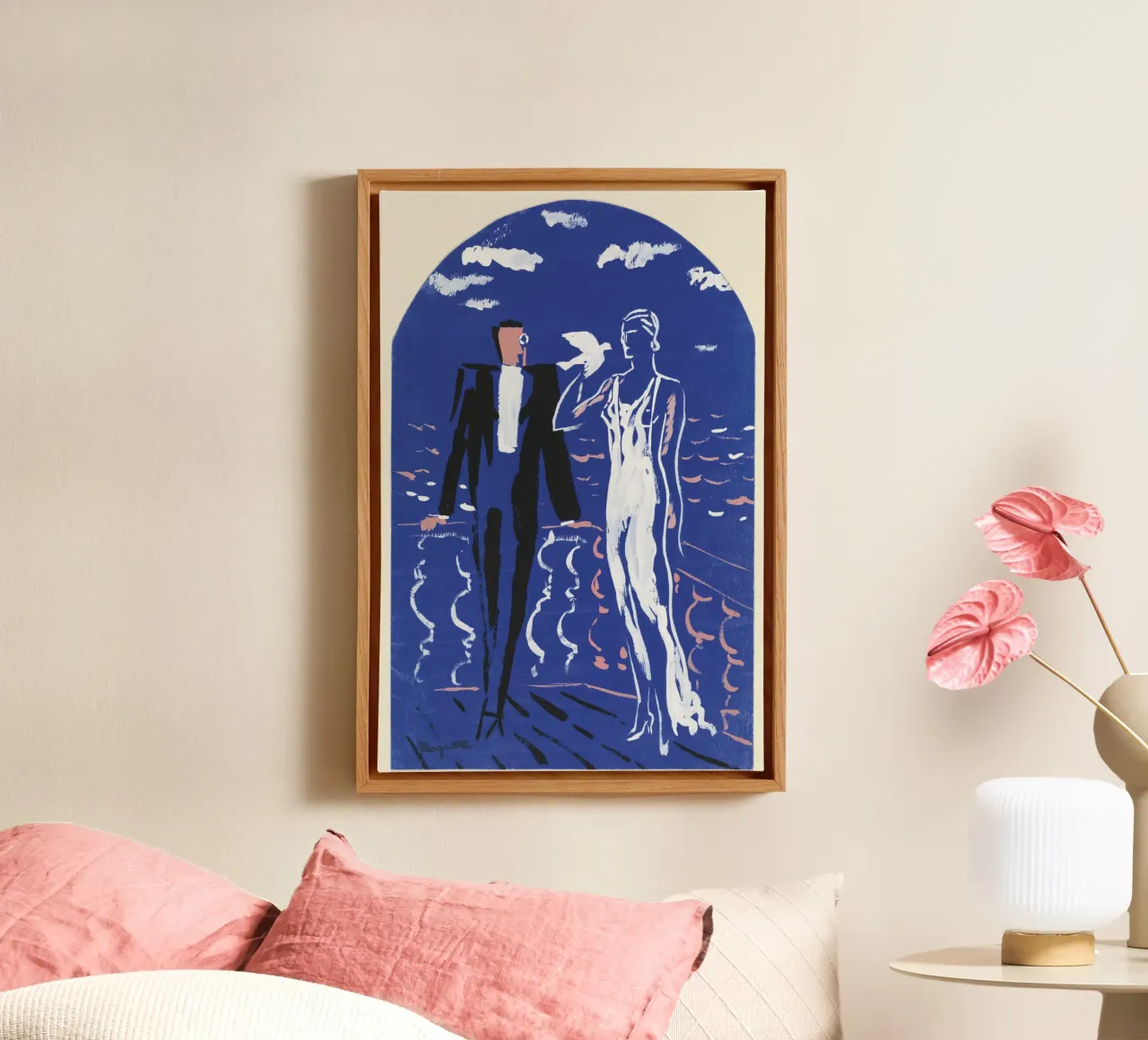 Magritte Project for a mural canvas with Floater frame by Classic Art Prints