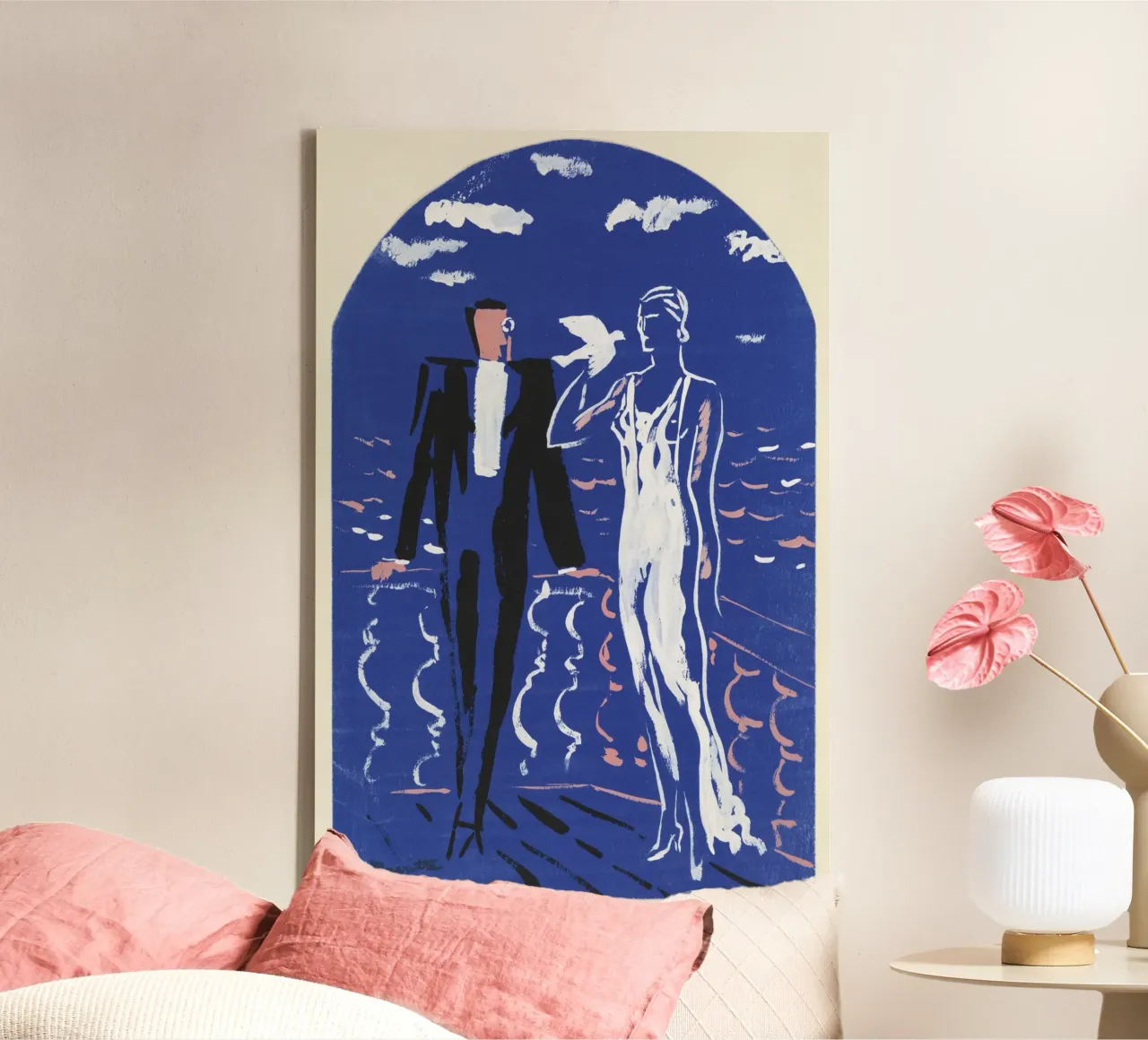 Magritte Project for a mural canvas with Floater frame by Classic Art Prints