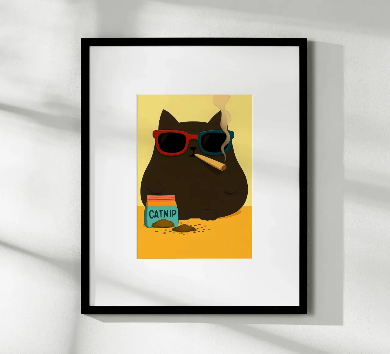 Gatto d'arte poster da Arjun