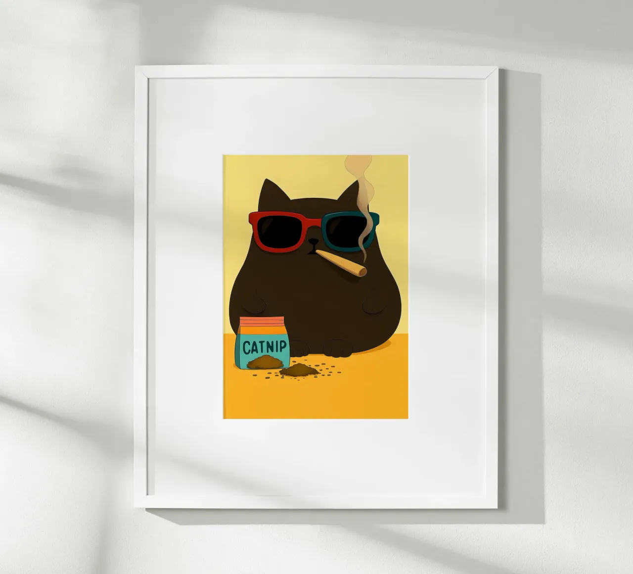 Gatto d'arte poster da Arjun