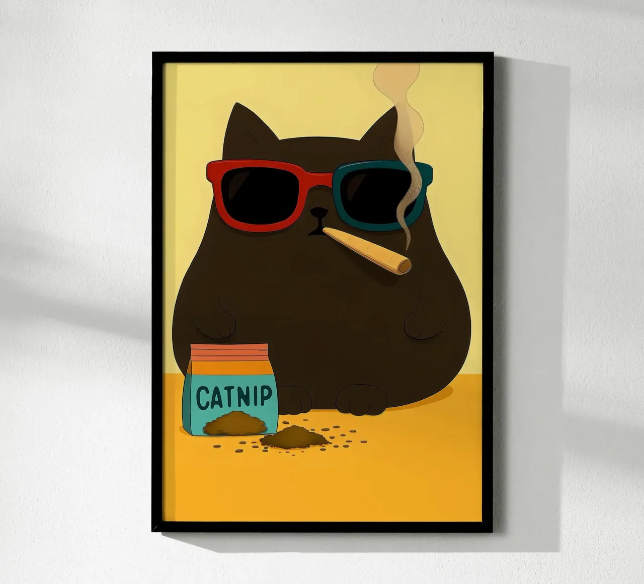 Gatto d'arte poster da Arjun
