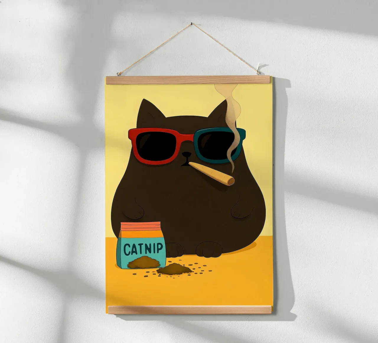 Gatto d'arte poster da Arjun