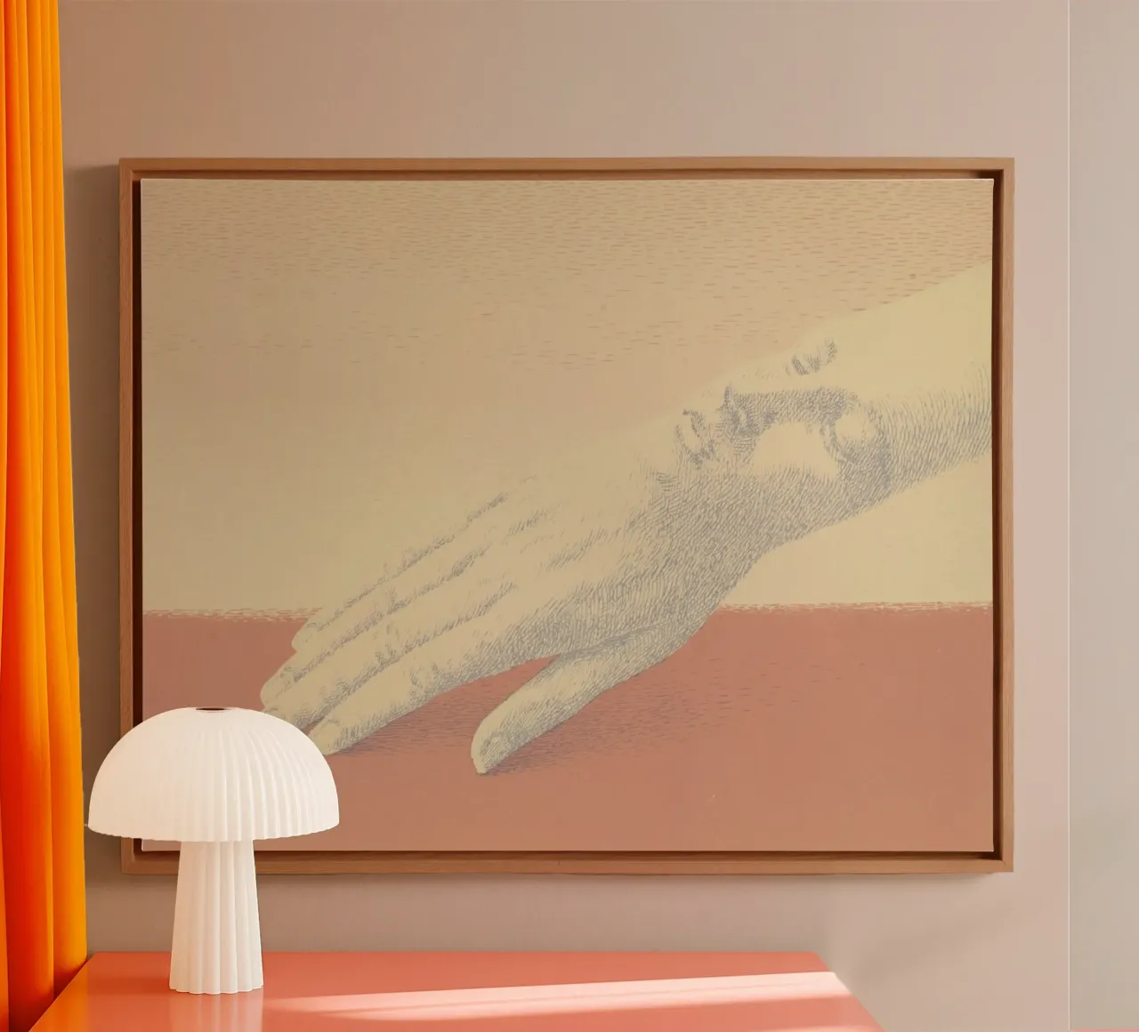 Magritte I gioielli indiscreti (Les bijoux indiscrets) 1963 tela con Cornice a cassetta da Classic Art Prints
