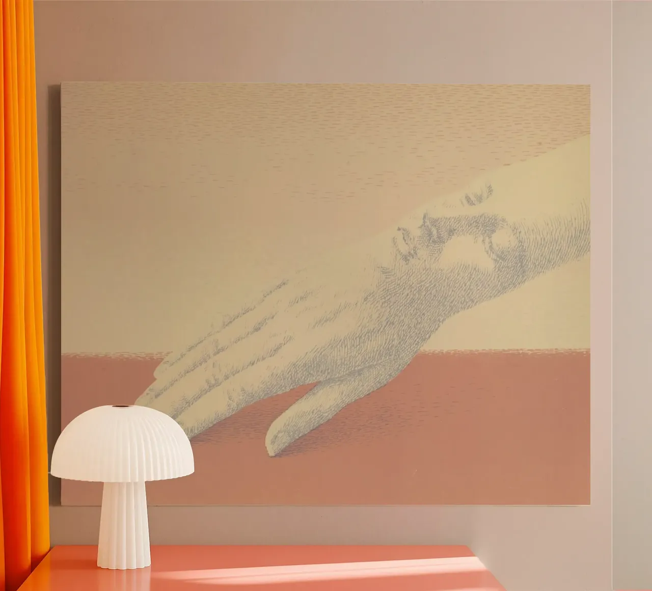 Magritte I gioielli indiscreti (Les bijoux indiscrets) 1963 tela con Cornice a cassetta da Classic Art Prints