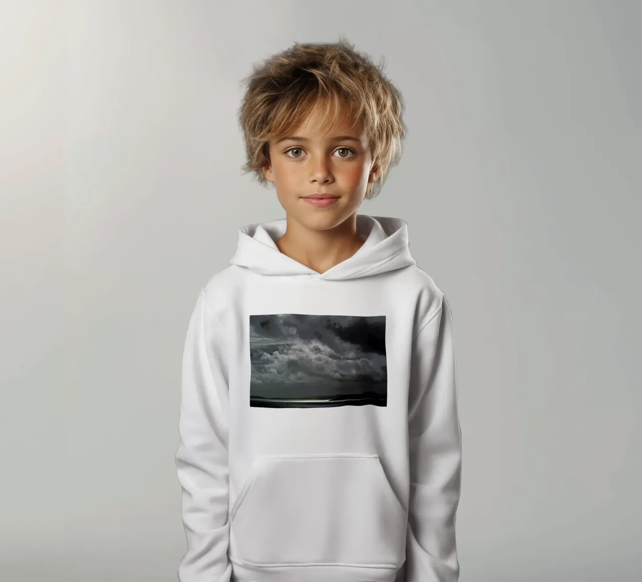 Cloudy Island felpa bambino con cappuccio da Nur Mut