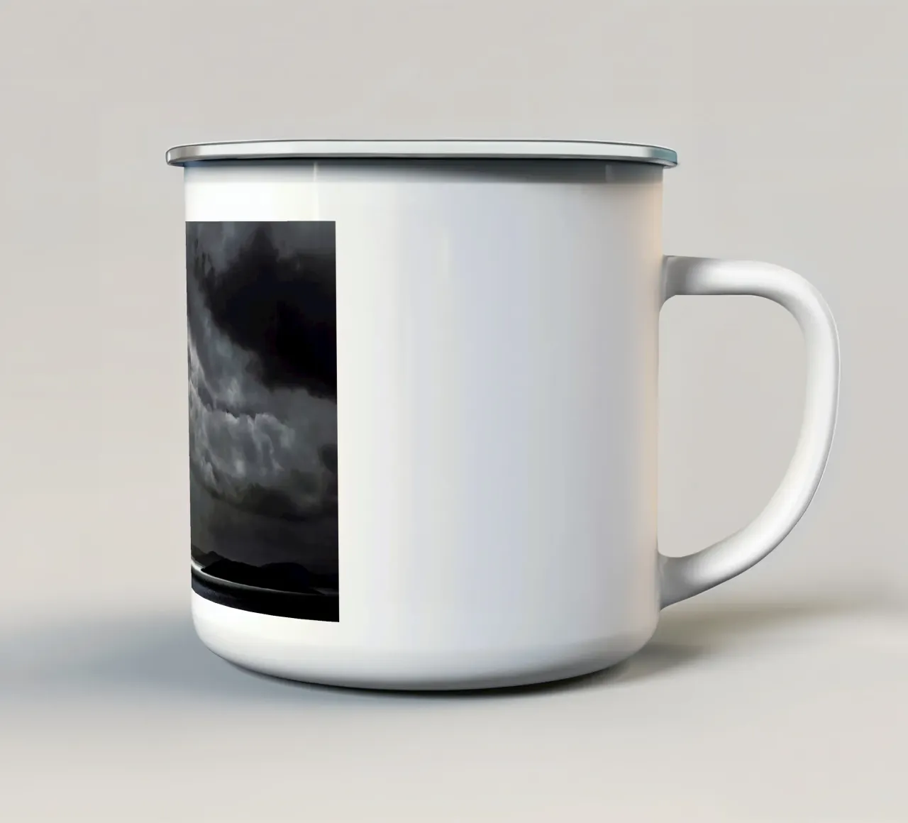Cloudy Island tazza in smalto da Nur Mut