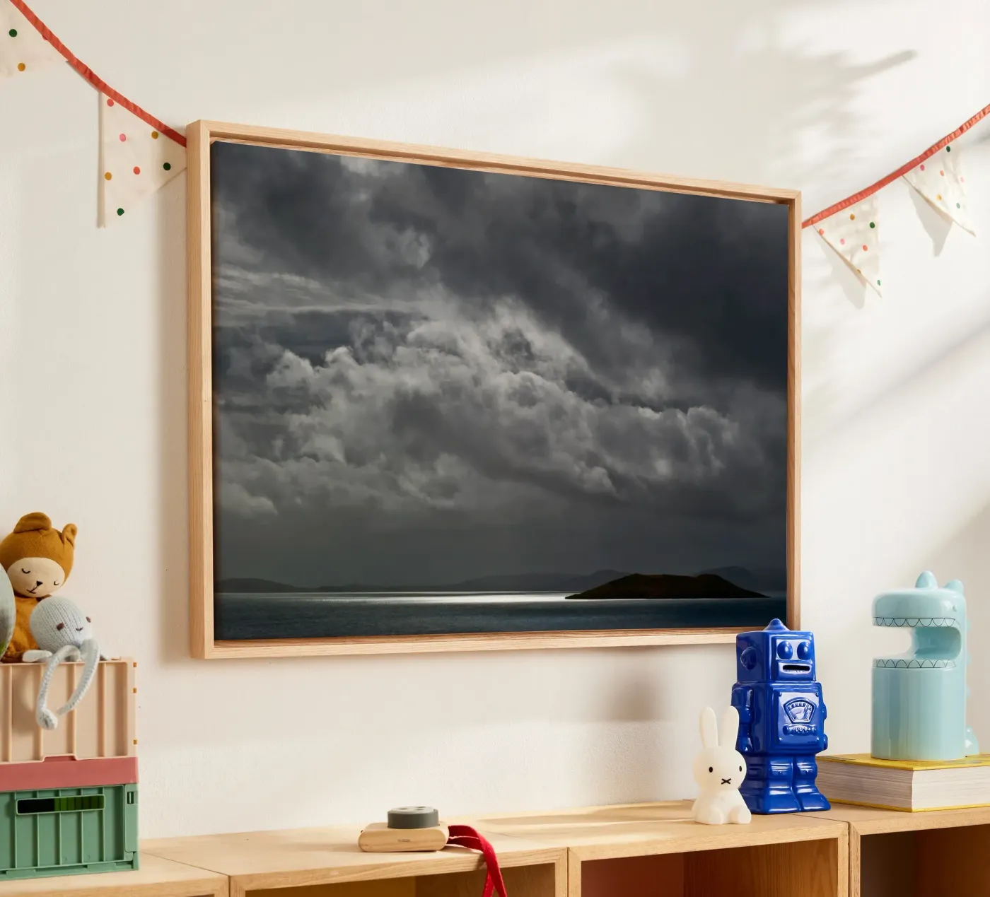 Cloudy Island tela da Nur Mut