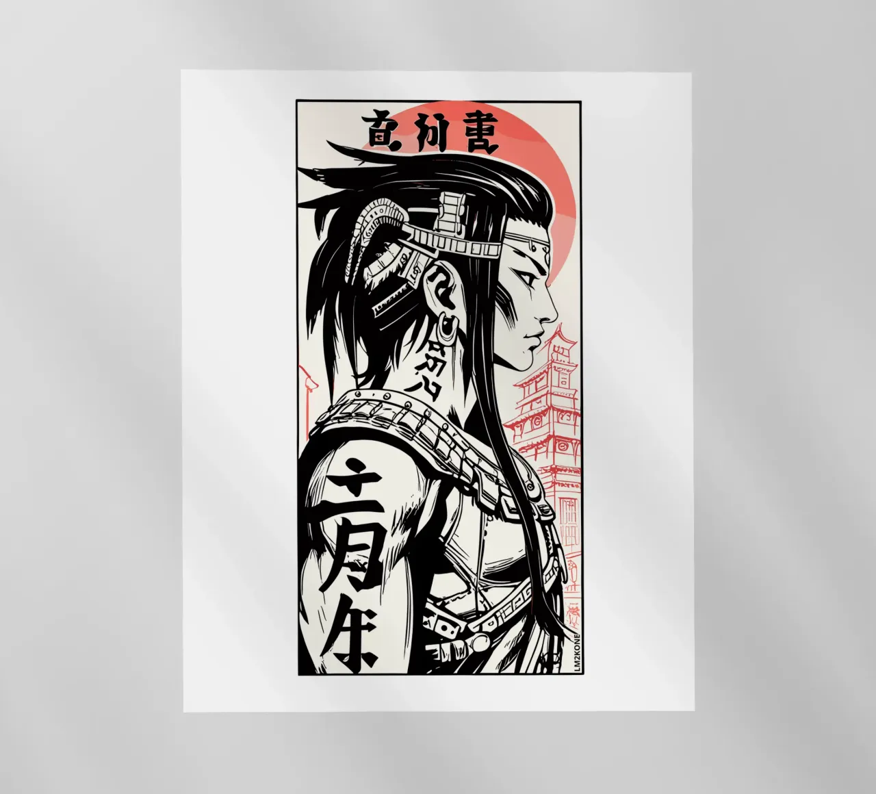 Japanese Indian Kanji backlit film by LM2KONE