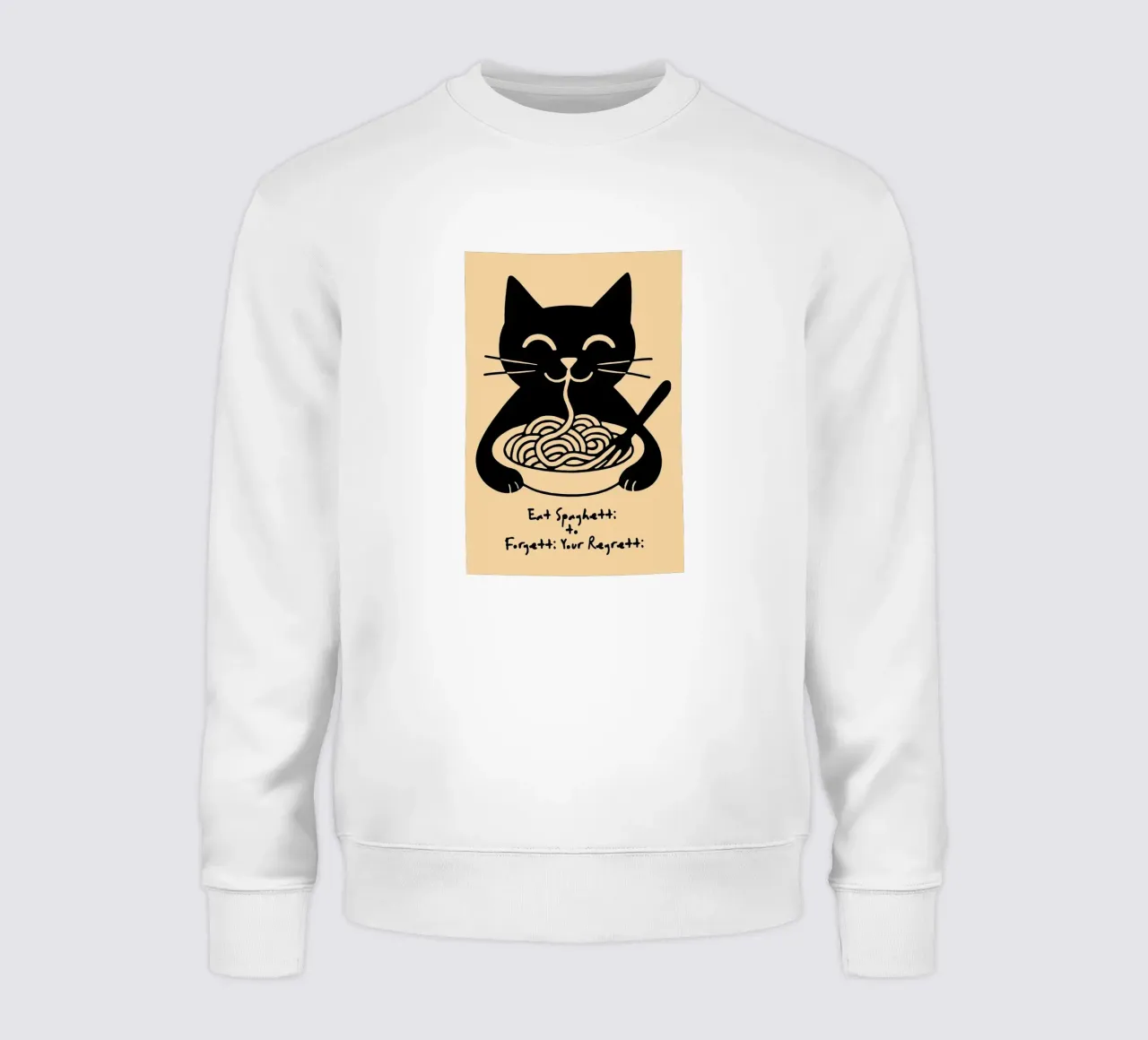 Eat Spaghetti to Forgetti Your Regretti felpa da Arjun