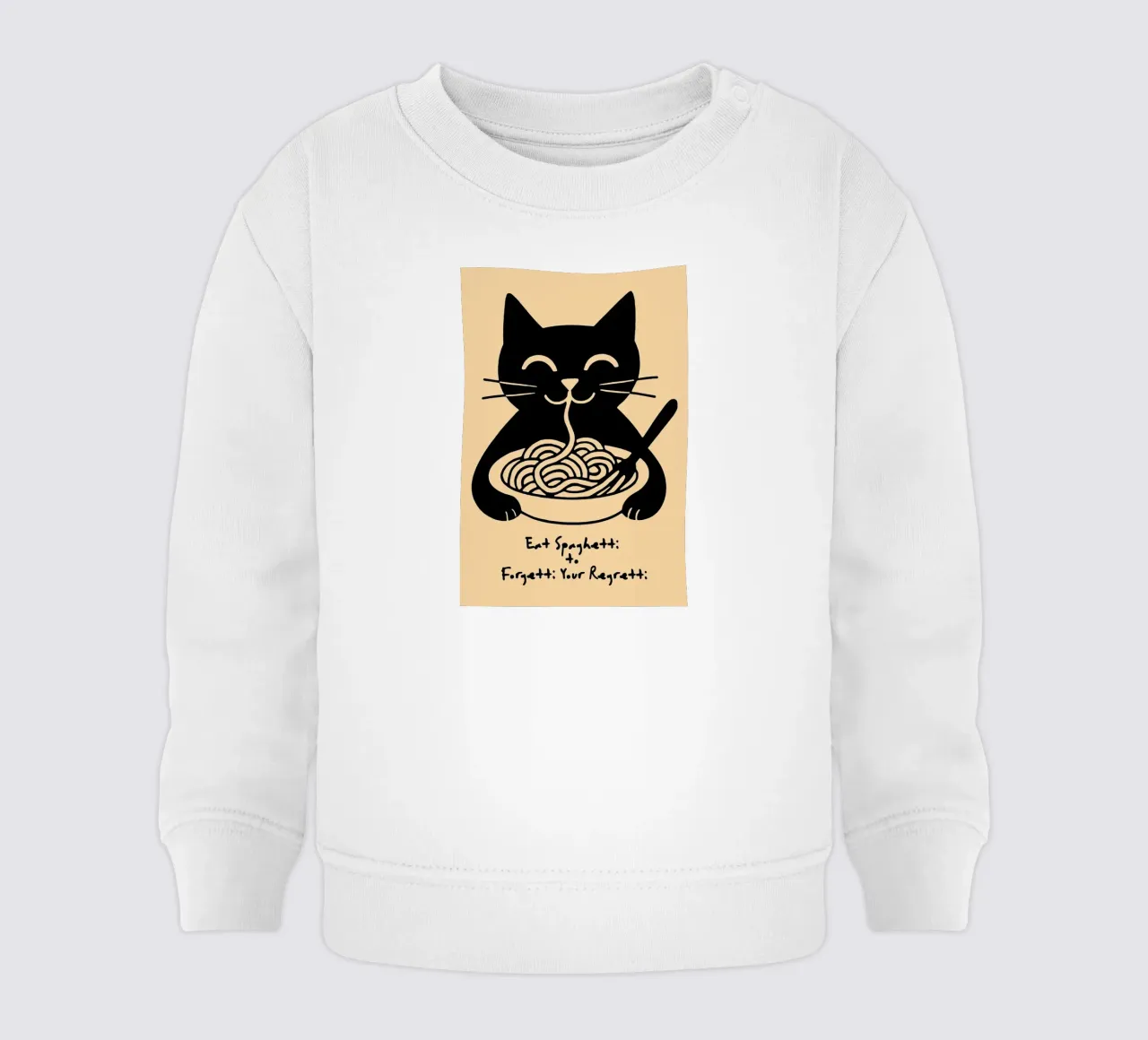 Eat Spaghetti to Forgetti Your Regretti felpa neonato da Arjun