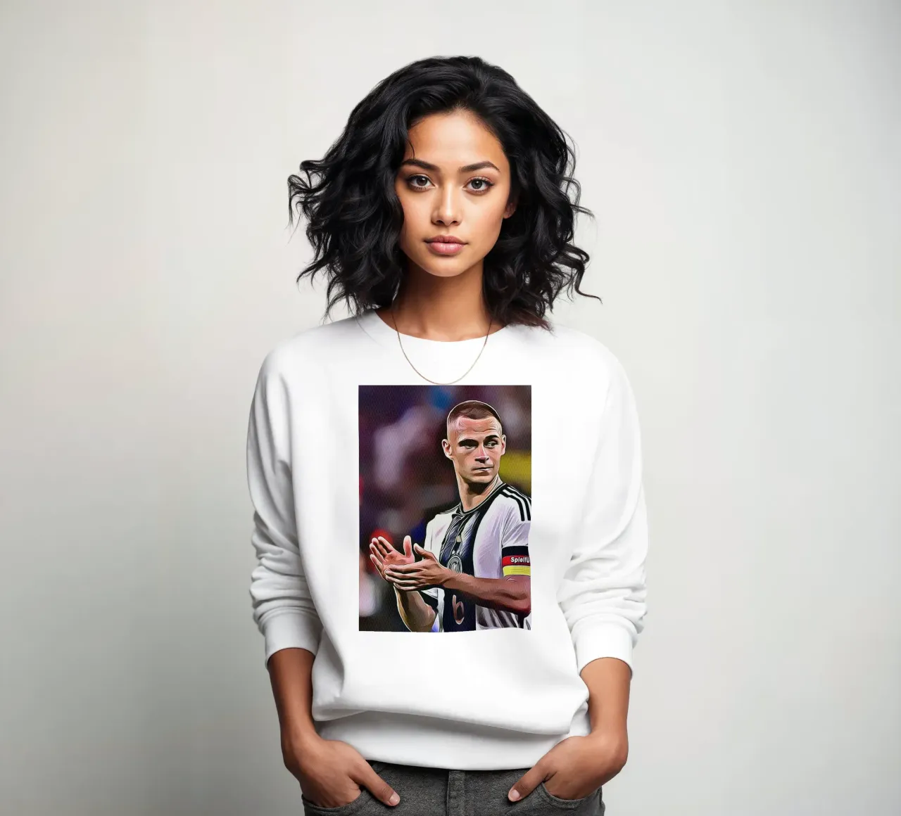 Joshua Kimmich klapt Duits nationaal elftal poster sweatshirt van ArdanART
