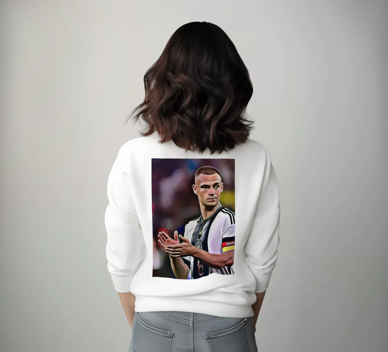 Joshua Kimmich klapt Duits nationaal elftal poster sweatshirt van ArdanART