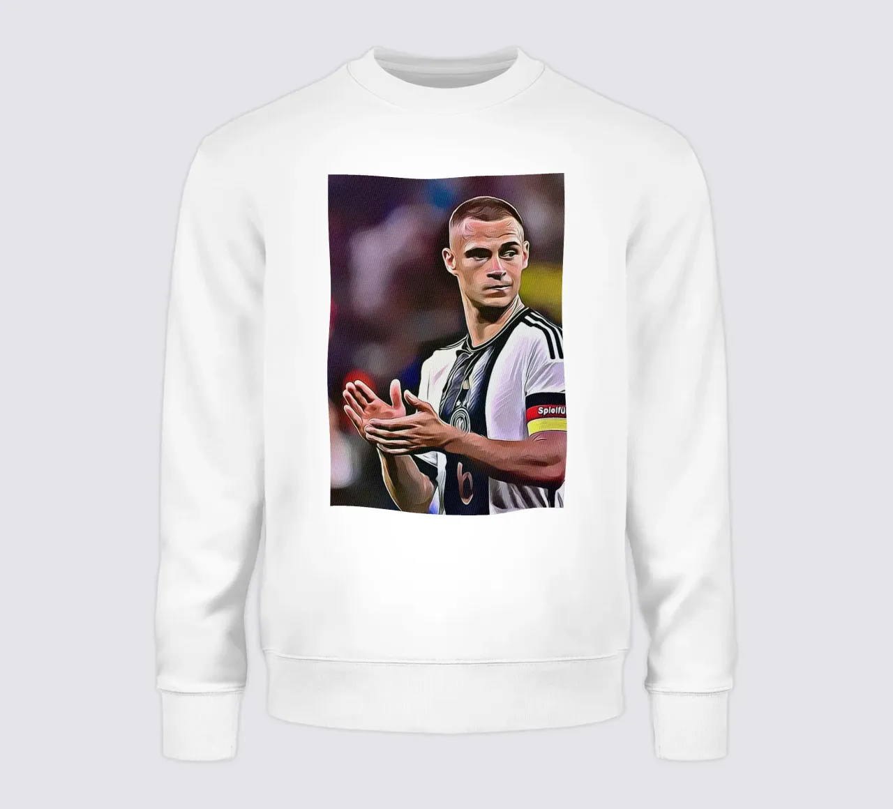 Joshua Kimmich klapt Duits nationaal elftal poster sweatshirt van ArdanART
