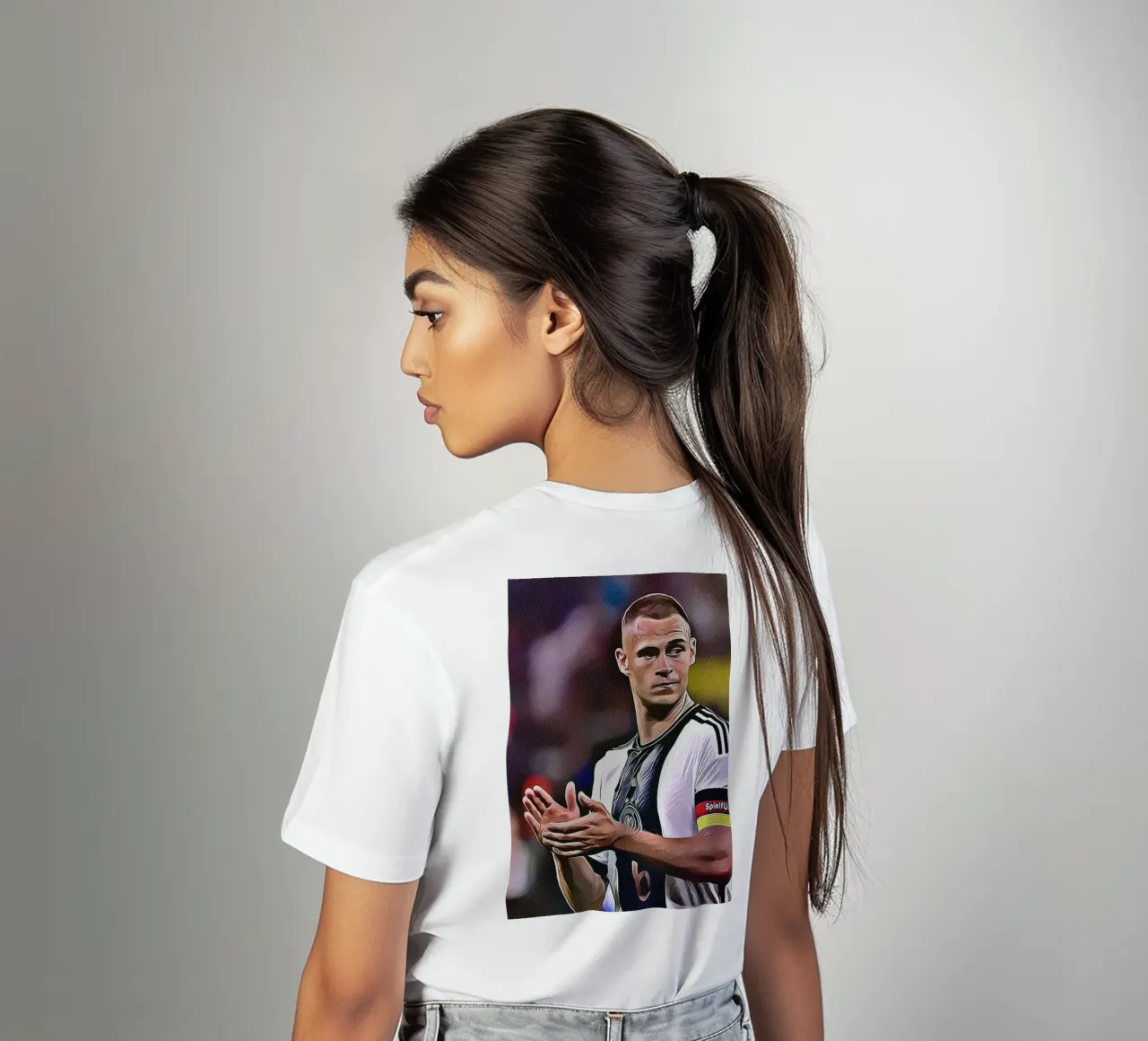 Joshua Kimmich klapt Duits nationaal elftal poster t-shirt van ArdanART