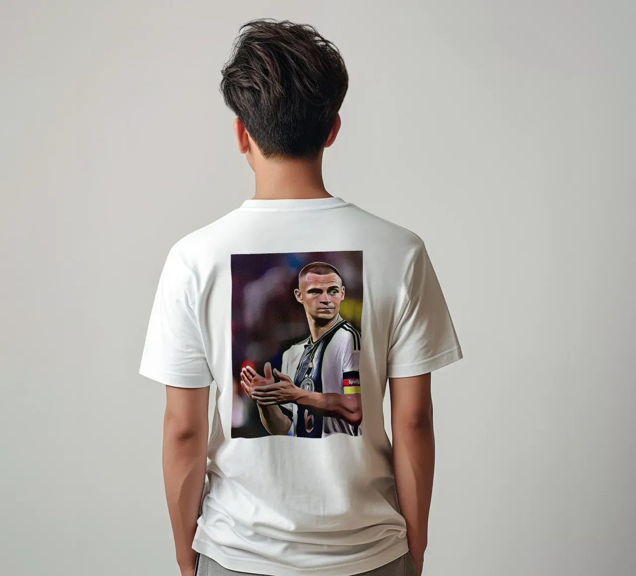 Joshua Kimmich klapt Duits nationaal elftal poster t-shirt van ArdanART