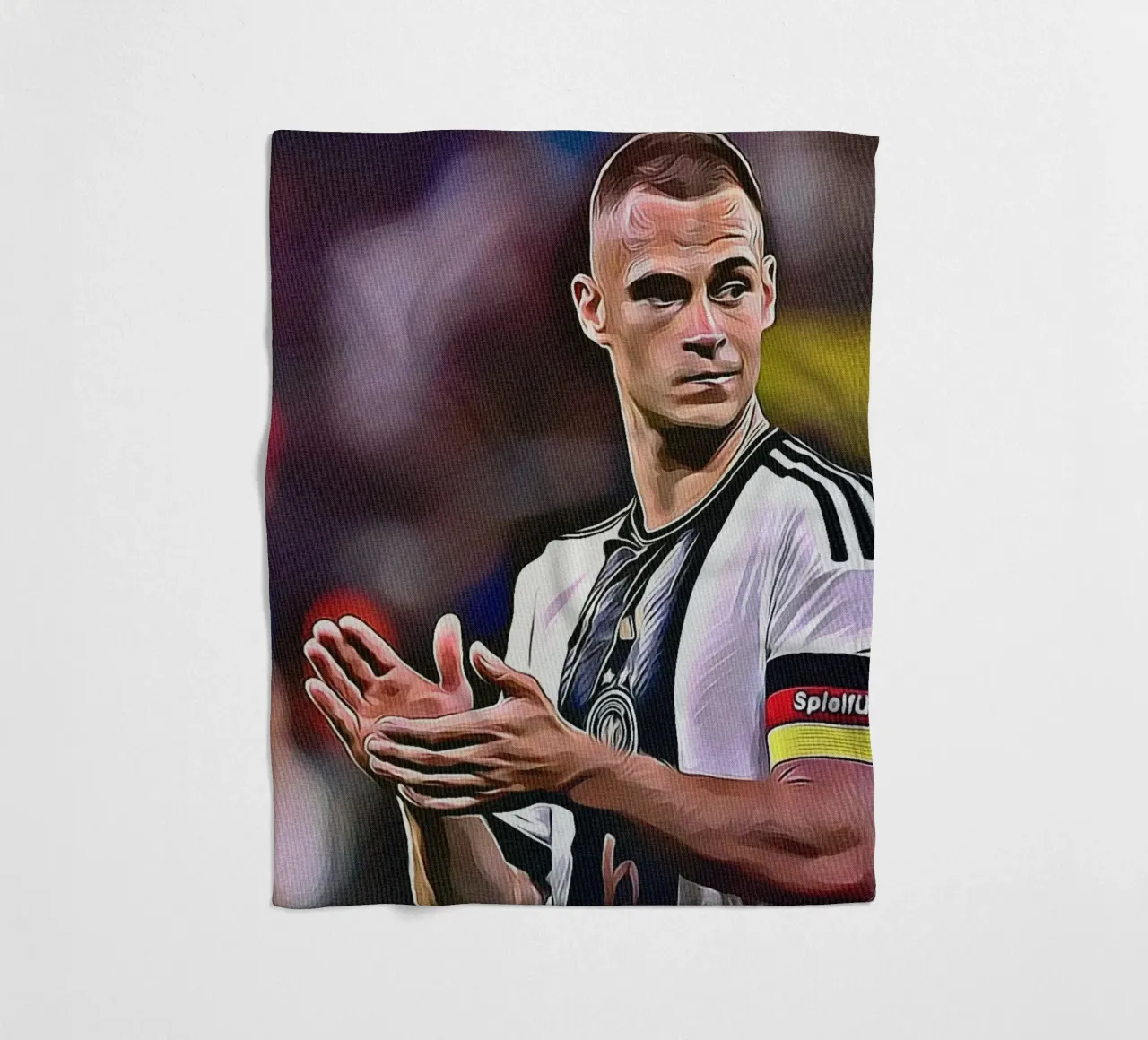 Joshua Kimmich klapt Duits nationaal elftal poster fleecedeken van ArdanART