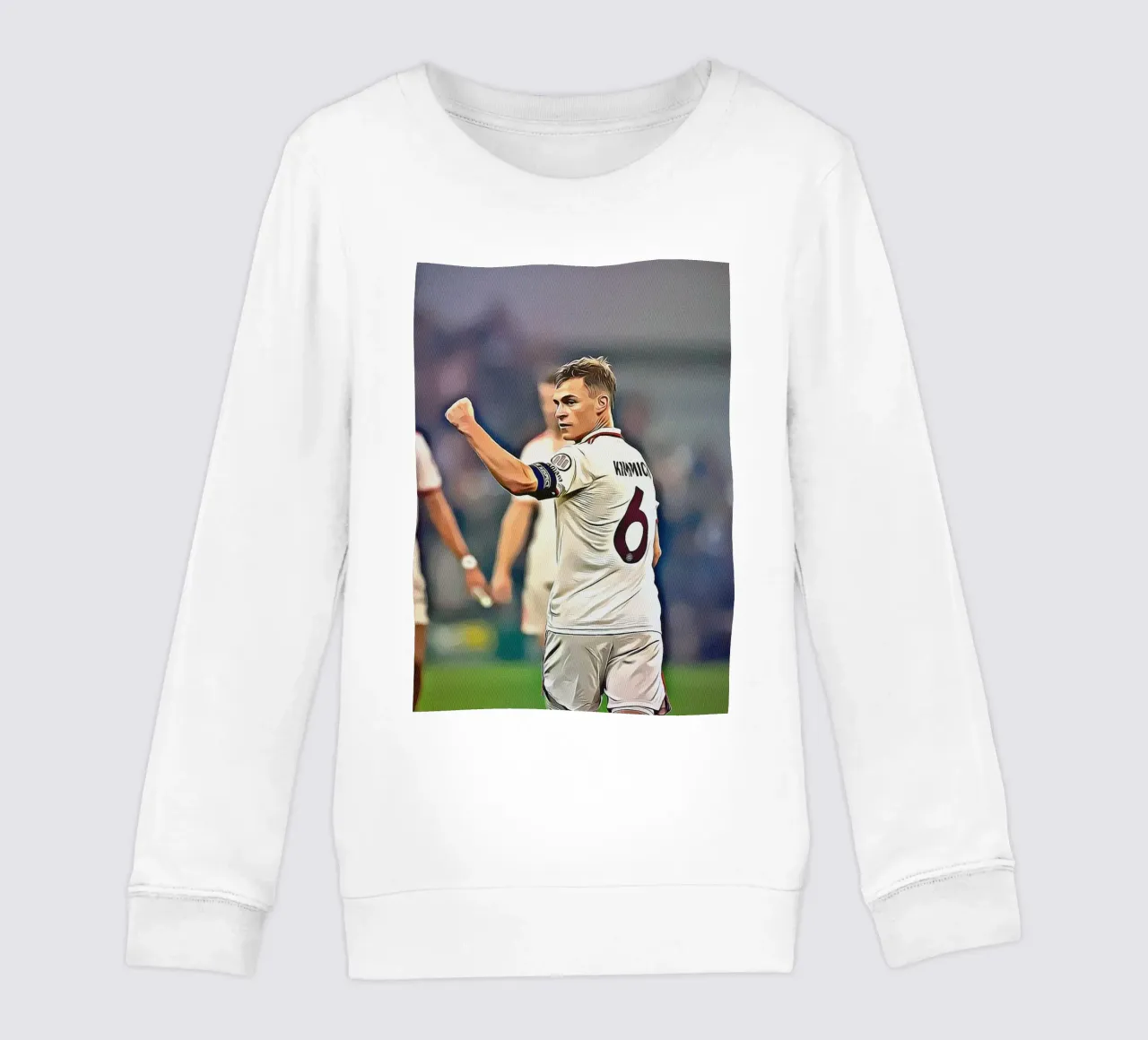 Poster celebrativo della squadra tedesca numero 6 di Joshua Kimmich felpa bambino da ArdanART