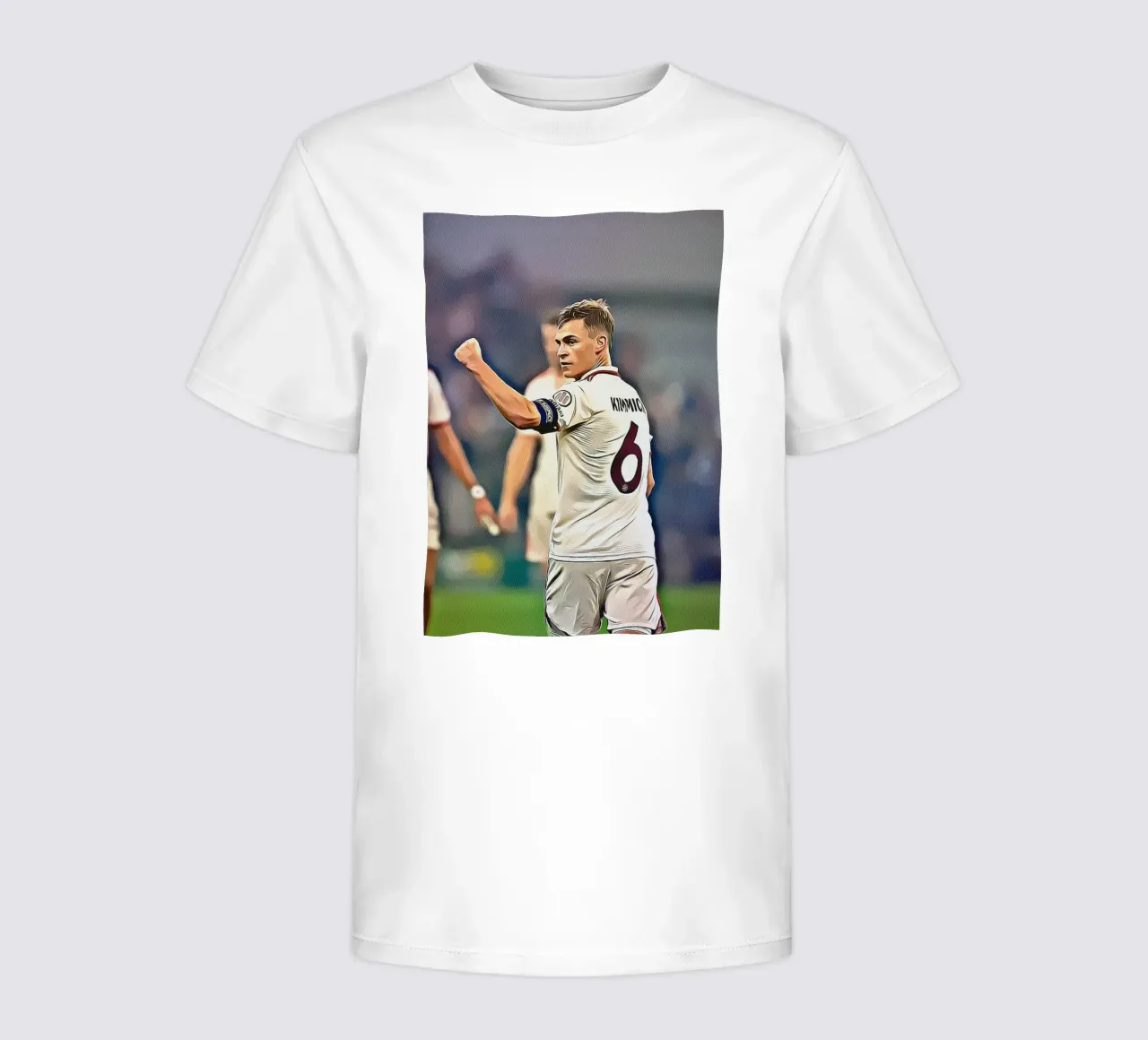 Joshua Kimmich Nummer 6 Duitse Team Viering Poster kinder t-shirt van ArdanART