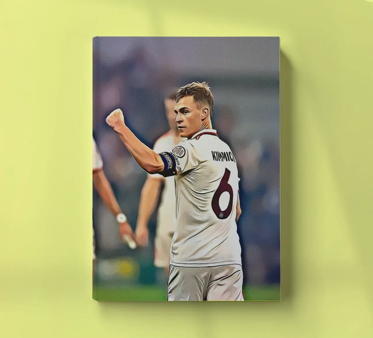 Poster celebrativo della squadra tedesca numero 6 di Joshua Kimmich diario da ArdanART