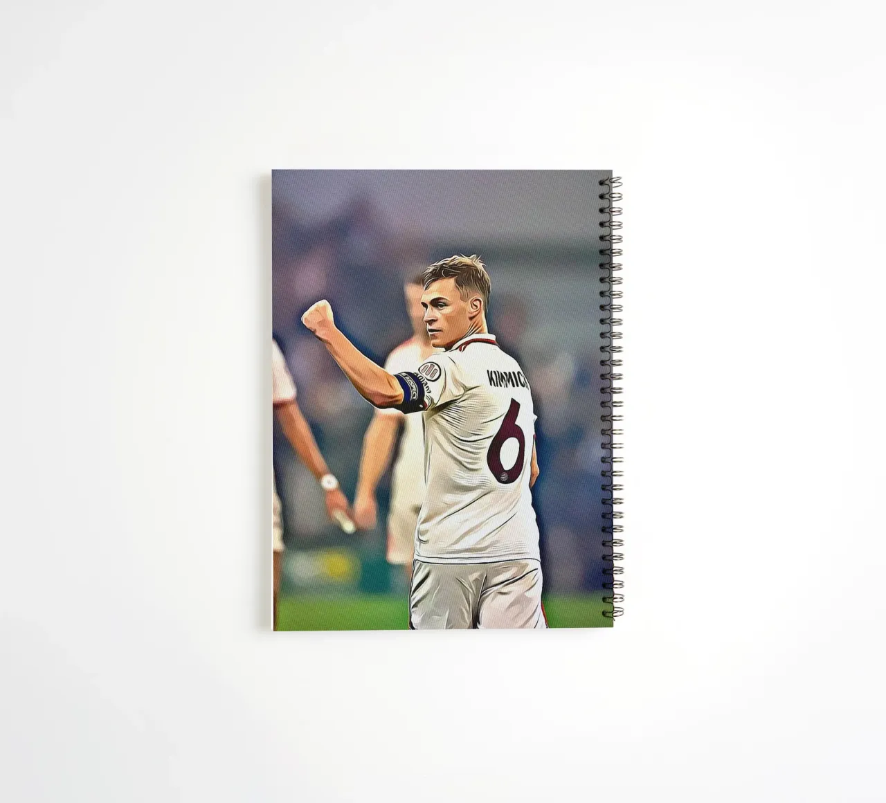 Poster celebrativo della squadra tedesca numero 6 di Joshua Kimmich diario ad anelli da ArdanART