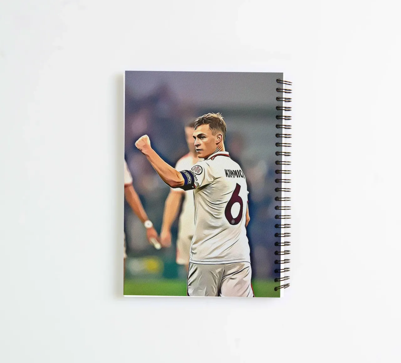Poster celebrativo della squadra tedesca numero 6 di Joshua Kimmich diario ad anelli da ArdanART