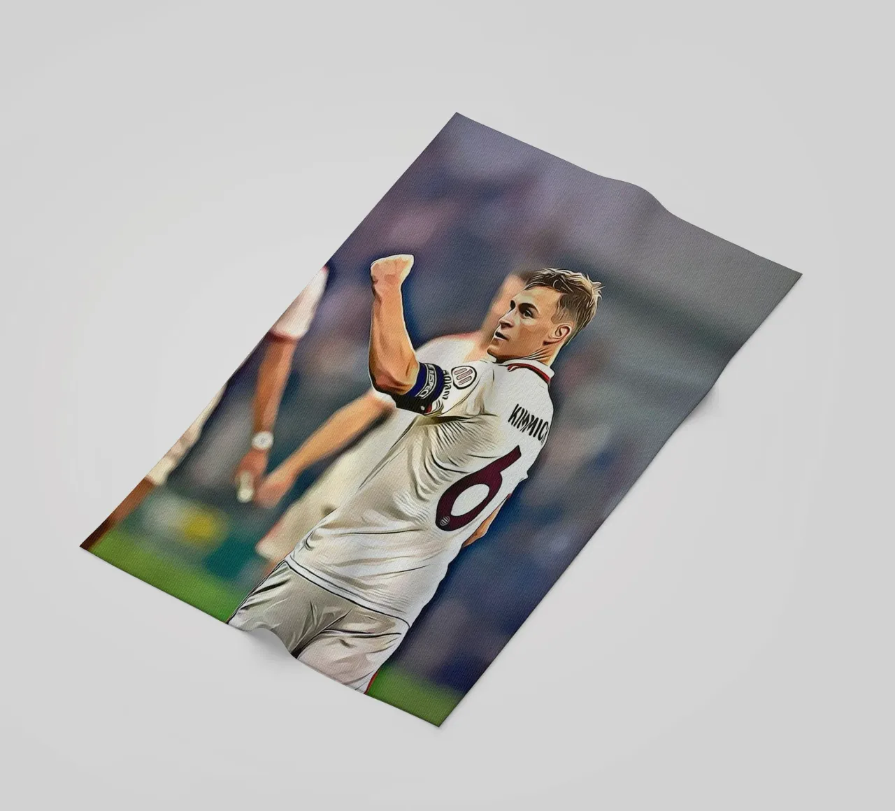 Joshua Kimmich Nummer 6 Duitse Team Viering Poster strandhanddoek van ArdanART