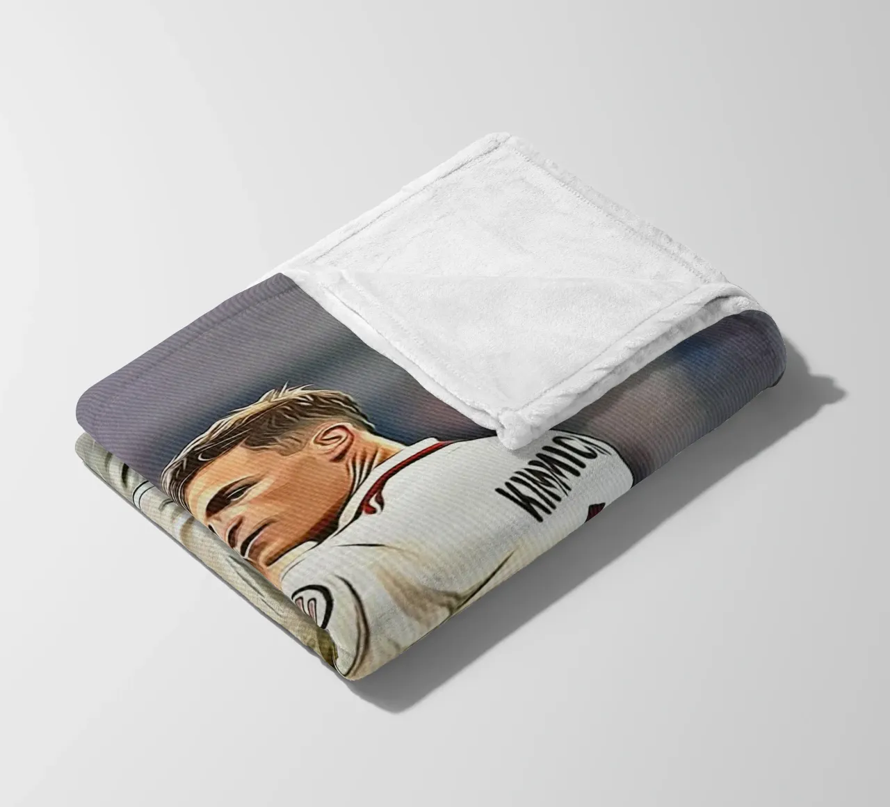 Poster celebrativo della squadra tedesca numero 6 di Joshua Kimmich coperta in pile da ArdanART