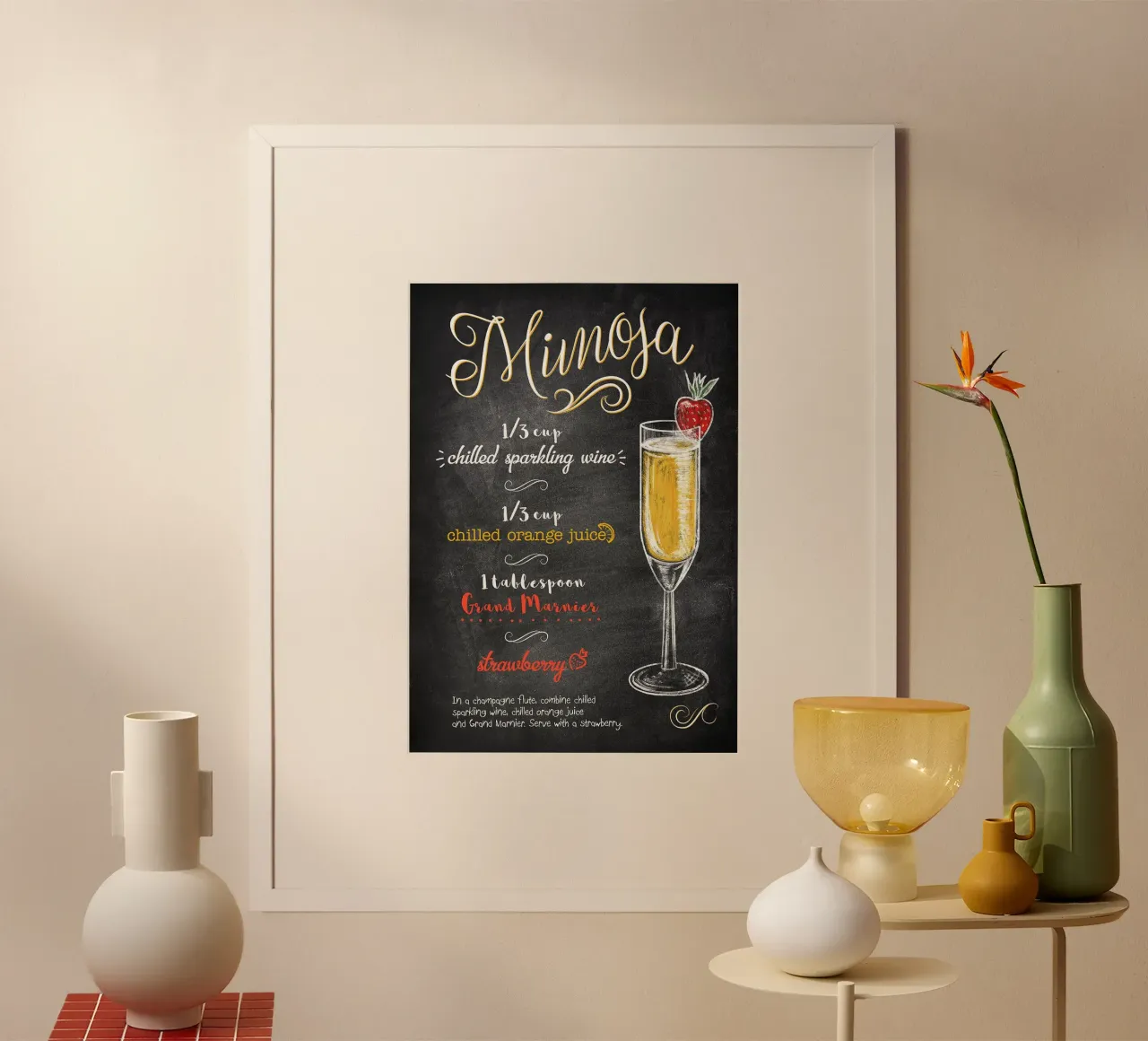 Mimosa poster da mesa
