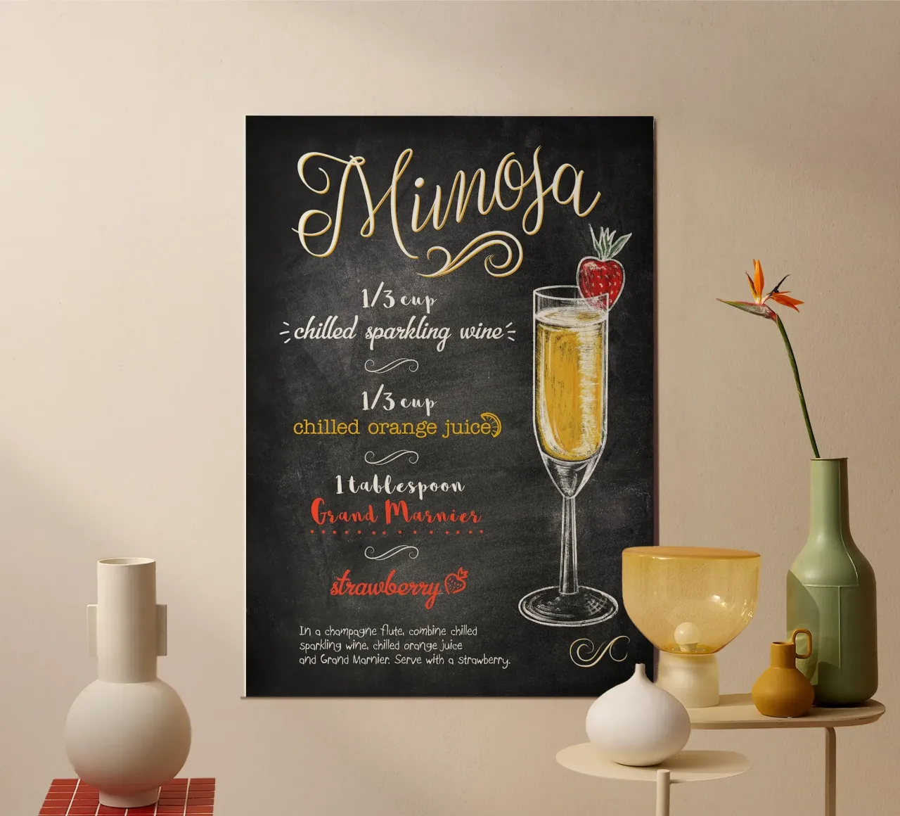 Mimosa poster da mesa