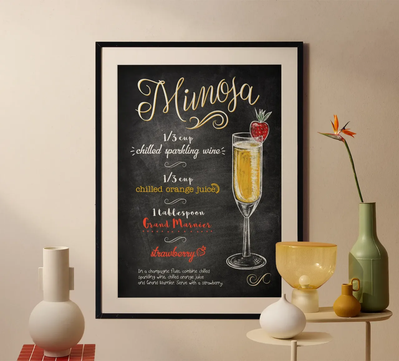 Mimosa poster da mesa