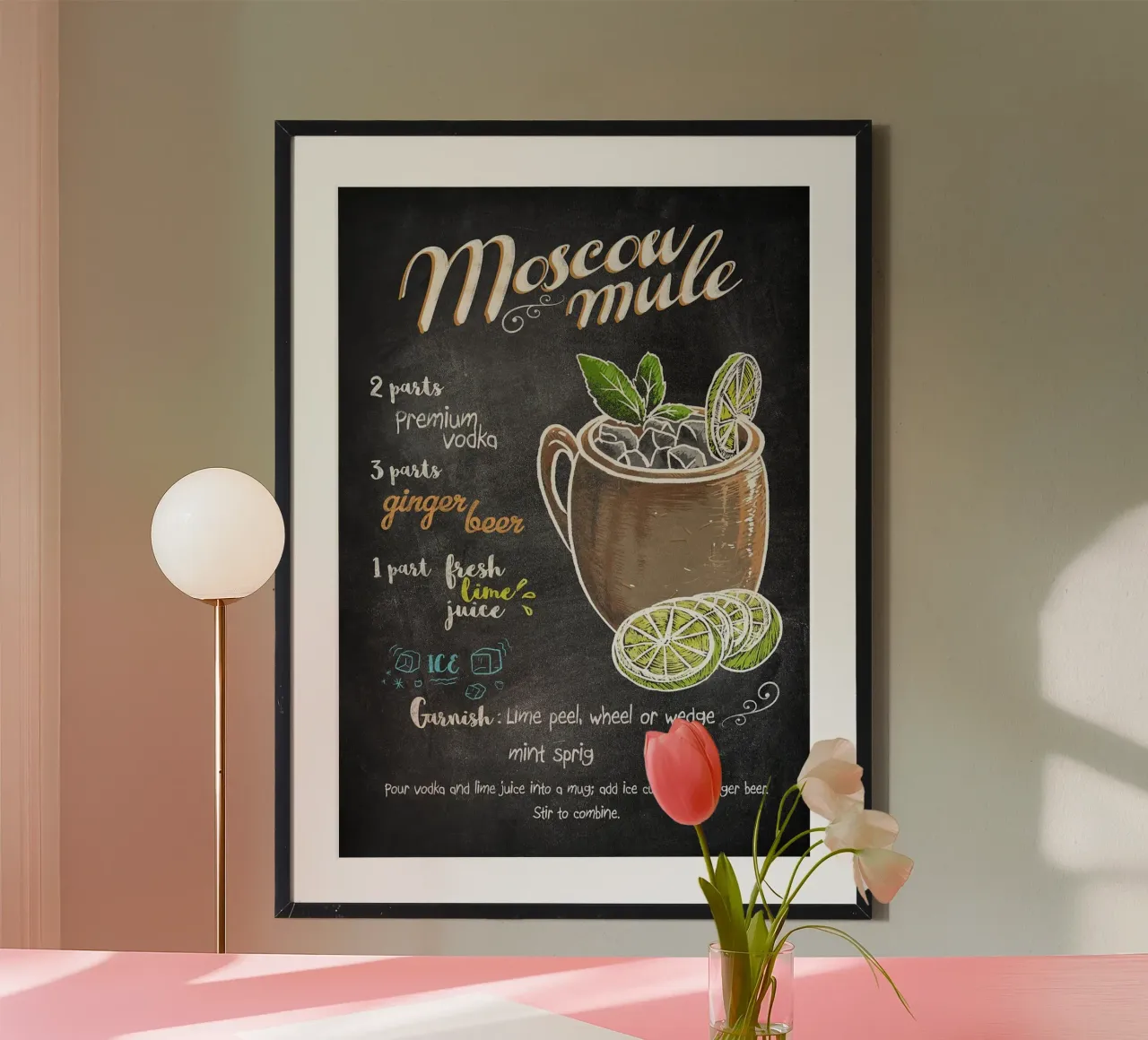 Moscow Mule poster da mesa