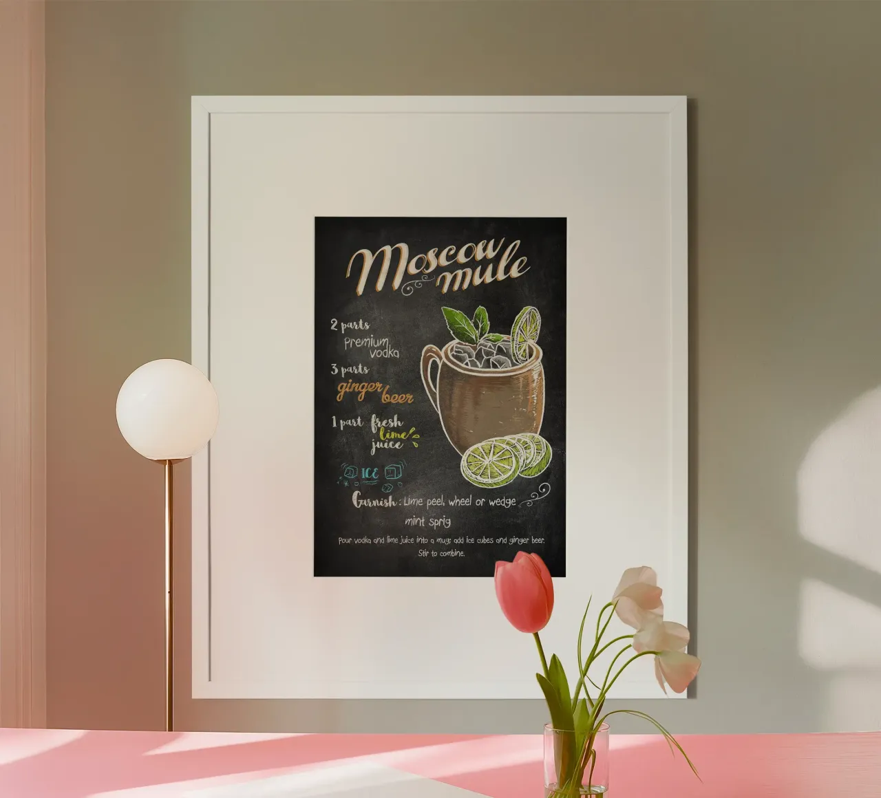 Moscow Mule poster da mesa