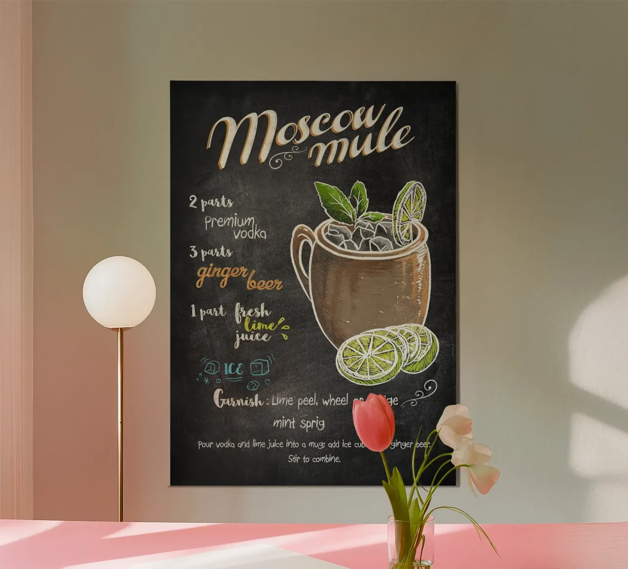 Moscow Mule poster da mesa