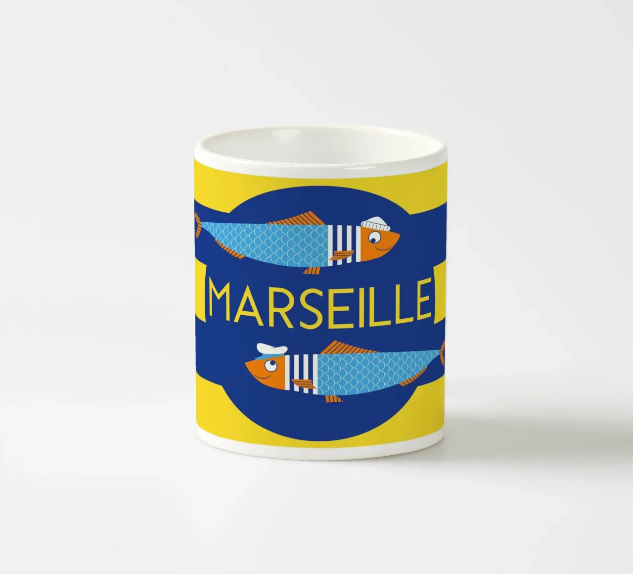 Sardine di Marsiglia tazza in ceramica da Raphaël Delerue