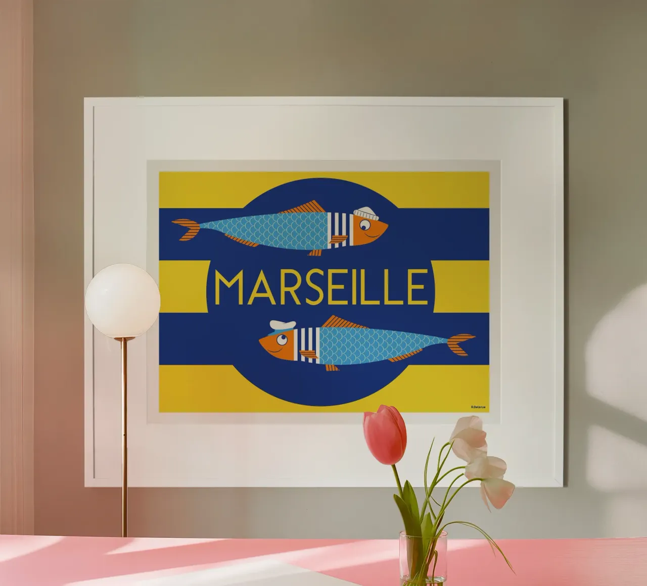 Sardine di Marsiglia carta hahnemühle da Raphaël Delerue