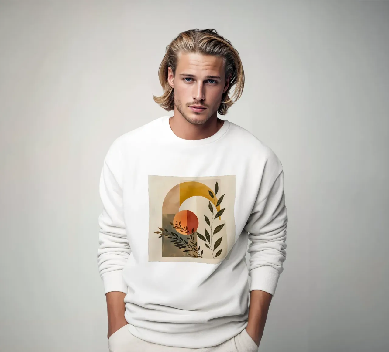 Einfache botanische Komposition Sweatshirt von LaylaOzHome