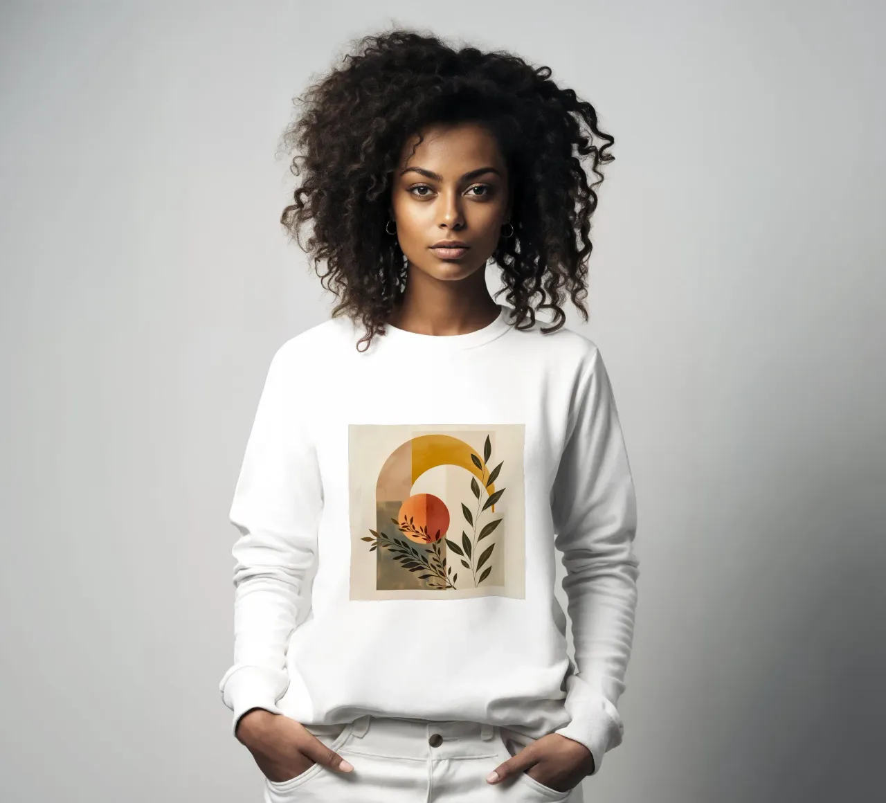 Einfache botanische Komposition Sweatshirt von LaylaOzHome