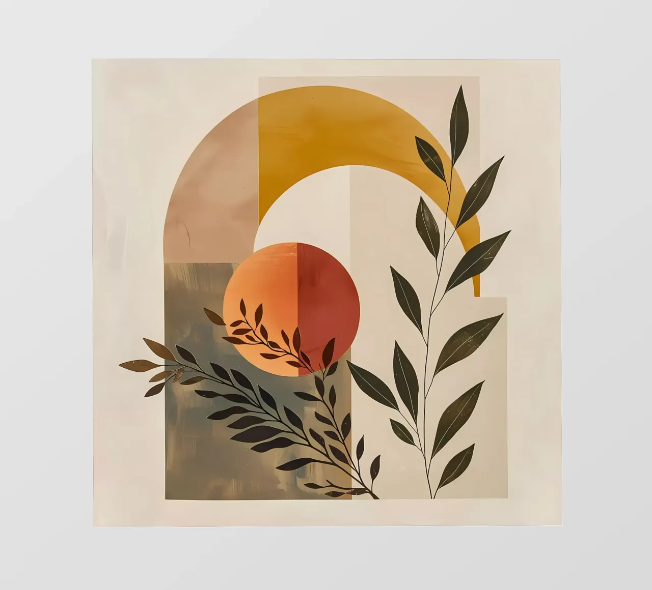 Eenvoudige botanische compositie fotobehang van LaylaOzHome