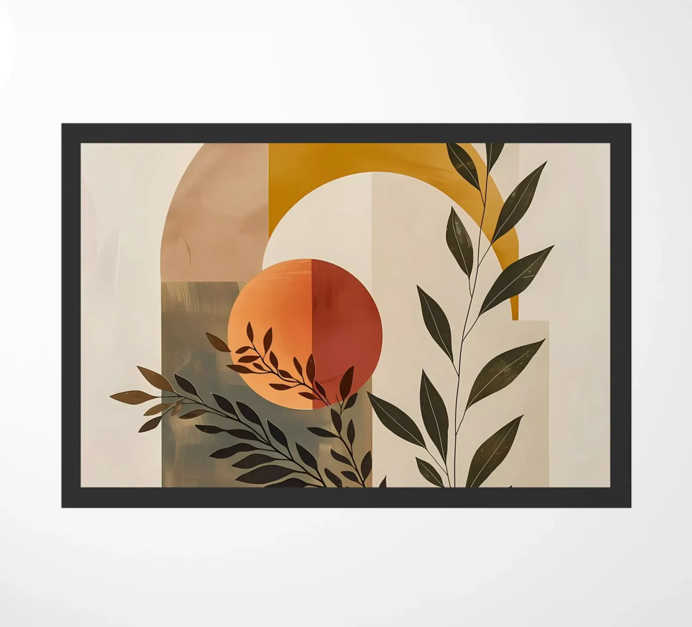 Simple botanical composition doormat by LaylaOzHome