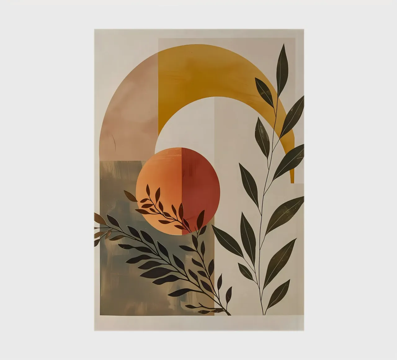 Einfache botanische Komposition Notizbuch von LaylaOzHome