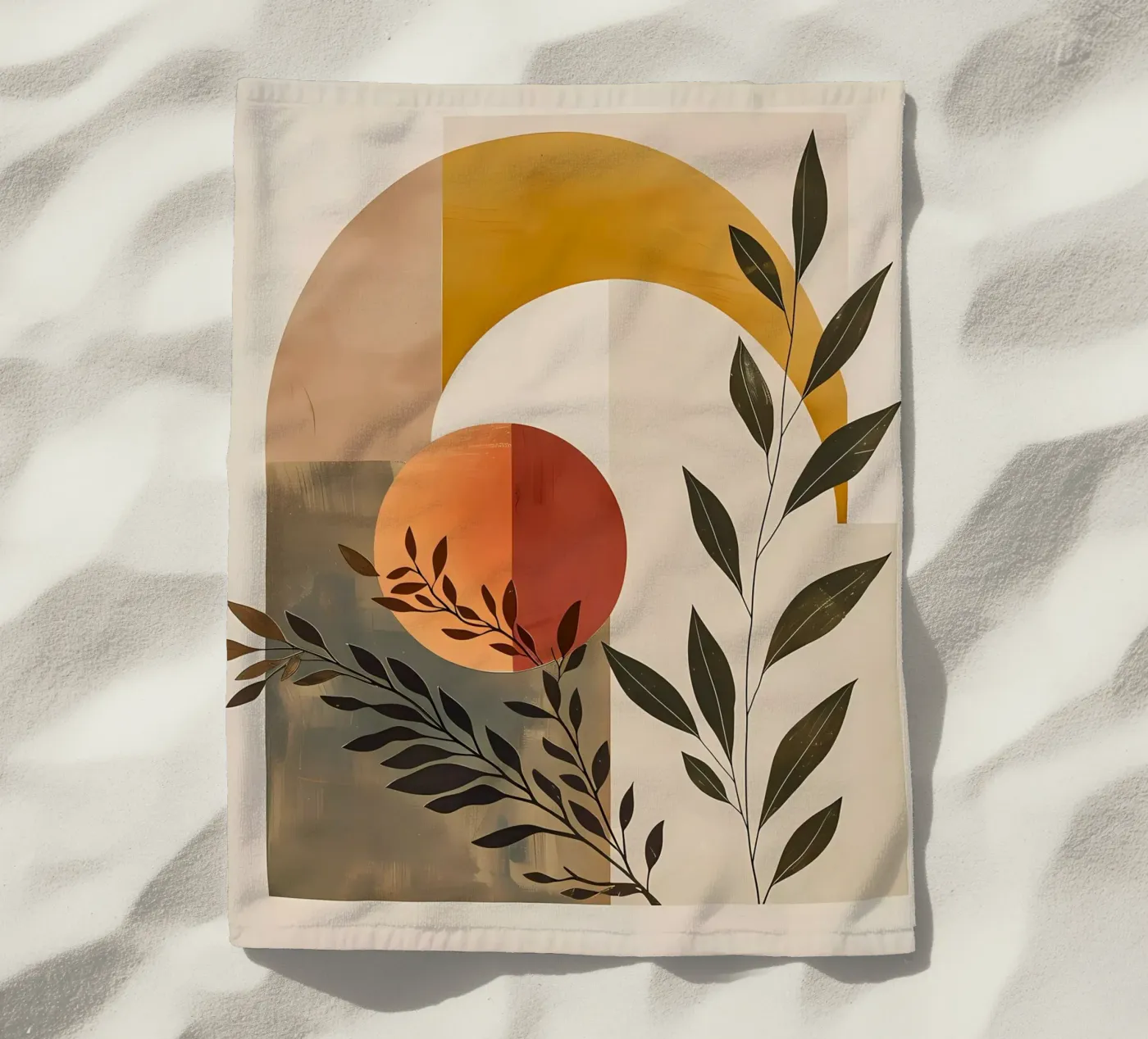 Composizione botanica semplice telo mare da LaylaOzHome