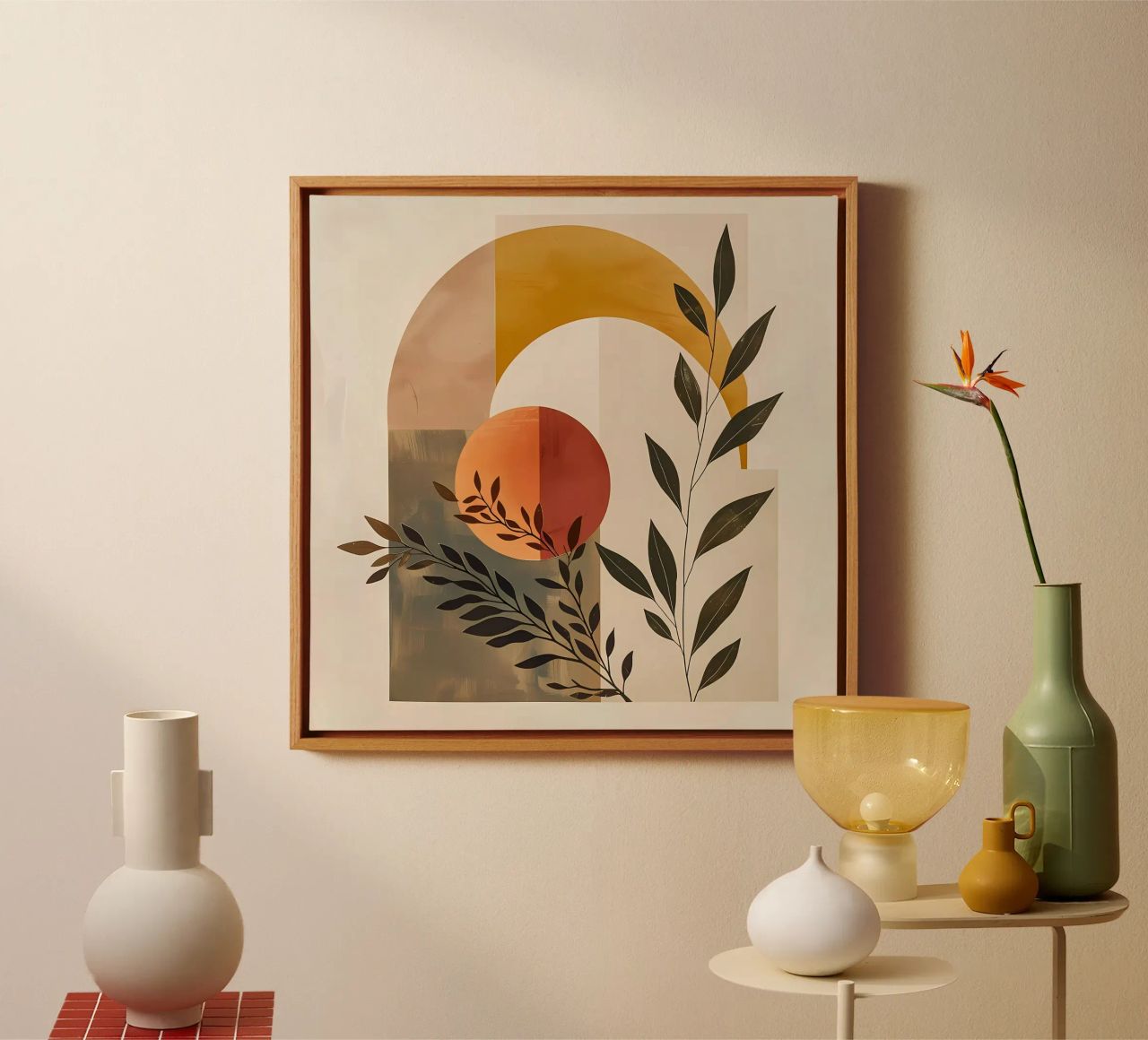 Einfache botanische Komposition Leinwand von LaylaOzHome