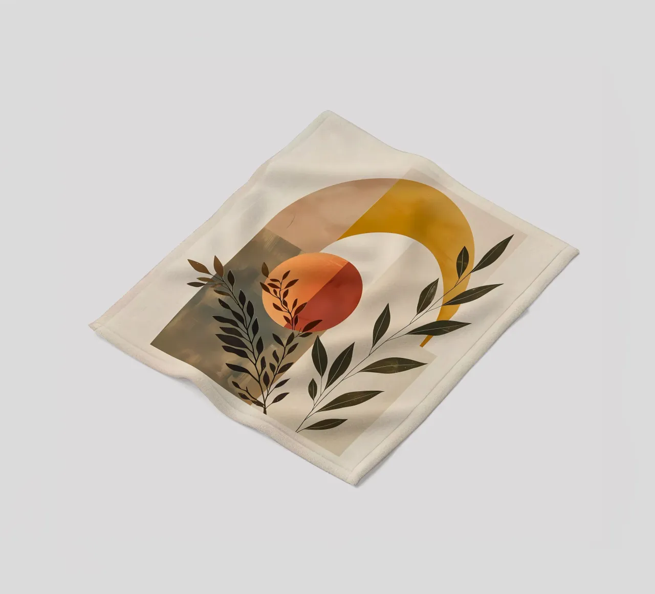 Eenvoudige botanische compositie fleecedeken van LaylaOzHome